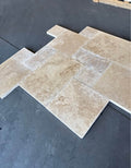 Beige Travertine Pavers - Versailles Pattern