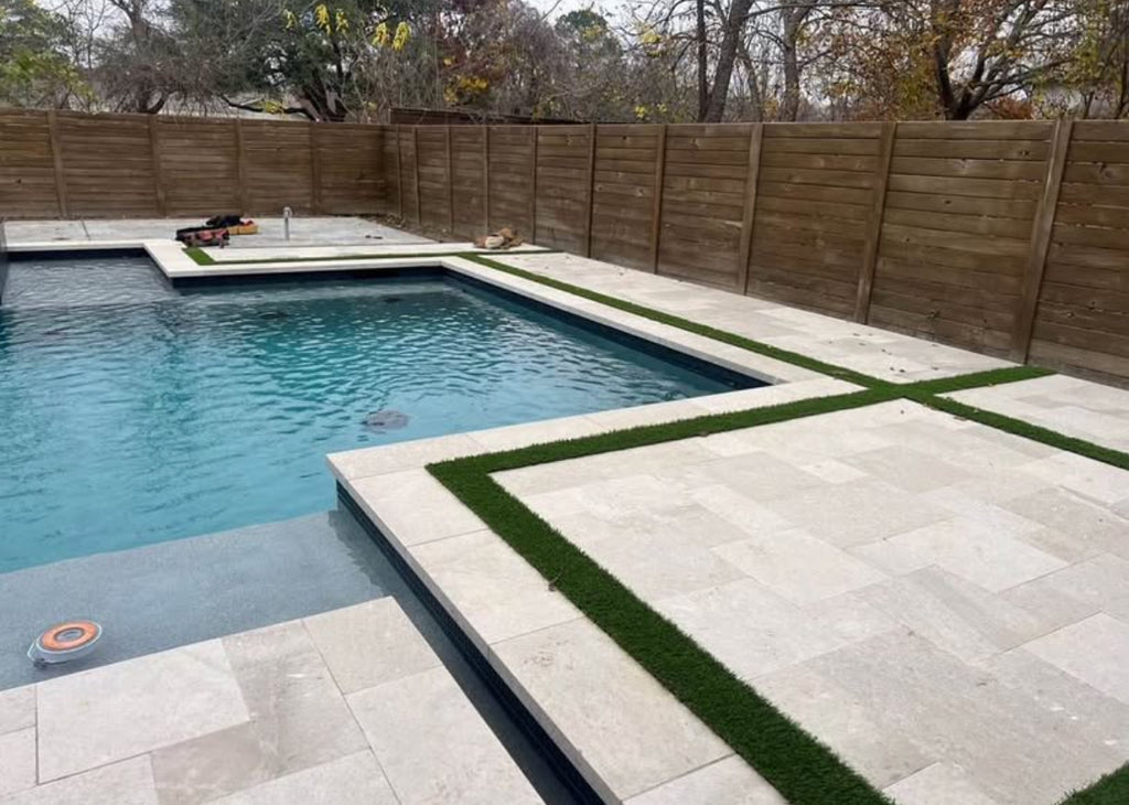Platinum Limestone Pavers - Versailles Pattern