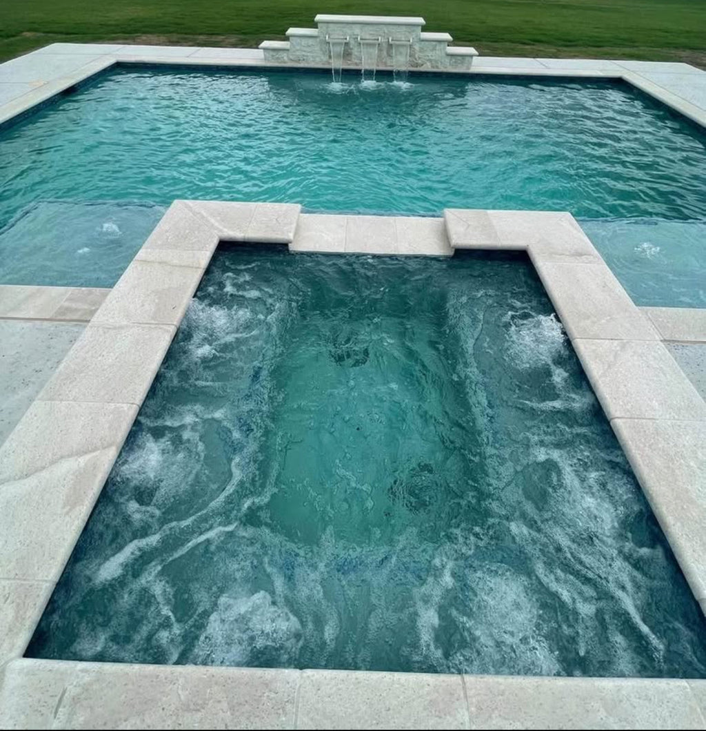 Platinum Limestone Pool Coping